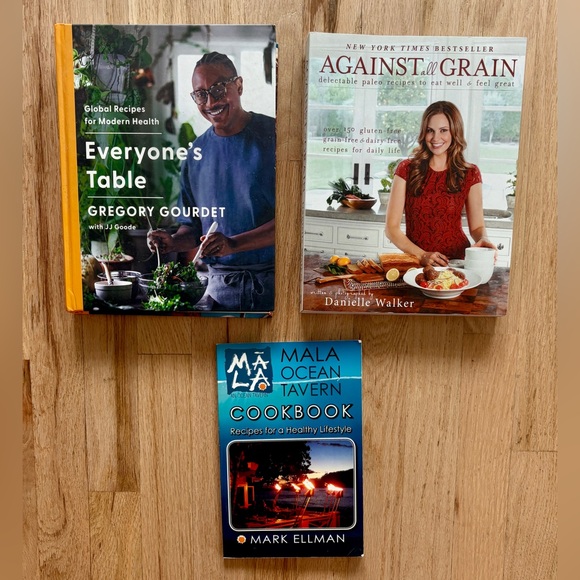 Lot of Three Cookbooks Everyone’s Table, Against All Grain, Mala Ocean Tavern - Picture 1 of 7